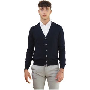 Barba, Heren, Truien, Blauw, Maat: XL Wol,