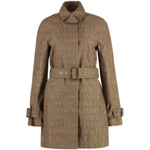 Versace, Dames, Mantels, Beige, Maat: S Katoen,