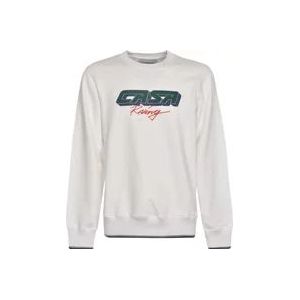Casablanca Racing Sweatshirt Collectie , White , Heren , Maat: L