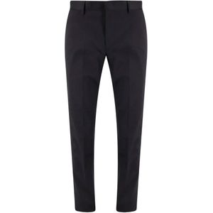 Zegna, Heren, Broeken, Zwart, Maat: 2XL Katoen,