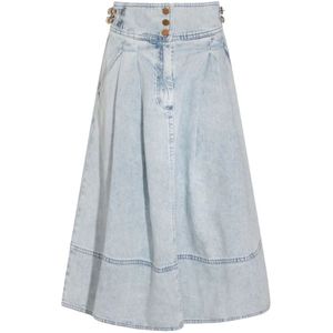Zimmermann, Dames, Rokken, Blauw, Maat: L Denim,