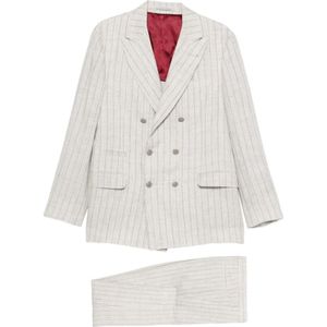 Brunello Cucinelli, Heren, Pakken, Beige, Maat: M