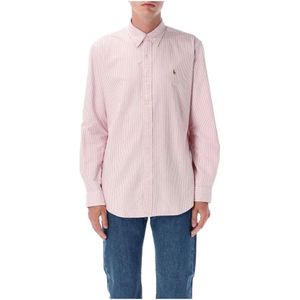 Polo Ralph Lauren, Heren, Overhemden, Roze, Maat: S Katoen,