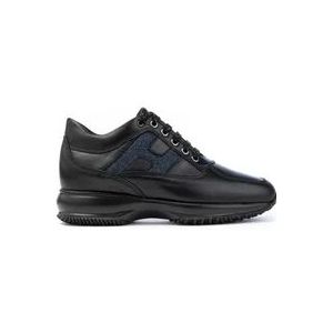 Hogan Interactieve sneakers van kalfsleer , Black , Dames , Maat: 37 1/2 EU