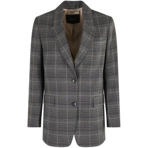 Seventy, Dames, Jassen, Grijs, Maat: S Katoen,