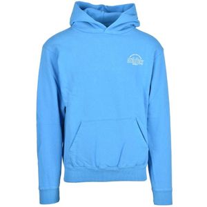 Sporty & Rich, Heren, Sweatshirts & Hoodies, Blauw, Maat: M Katoen,