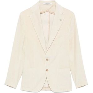 Tagliatore, Heren, Jassen, Wit, Maat: S Katoen,