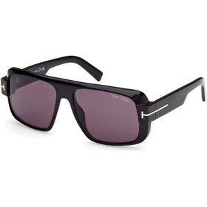 Tom Ford - Navigator Ft 1101 01E - Zonnebril - Zwart - Acetaat
