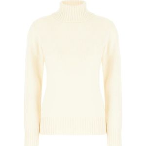 Malo, Dames, Truien, Beige, Maat: S Kasjmier,