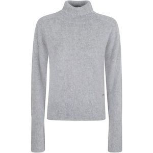 Victoria Beckham, Dames, Truien, Grijs, Maat: M Wol,