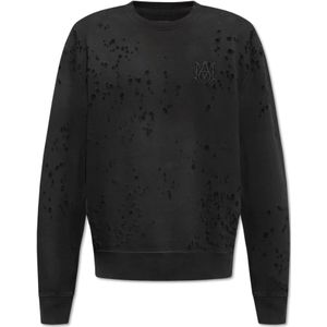 Amiri, Heren, Sweatshirts & Hoodies, Zwart, Maat: M Katoen,