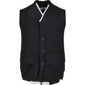 Maison Margiela, Heren, Jassen, Zwart, Maat: S Wol,