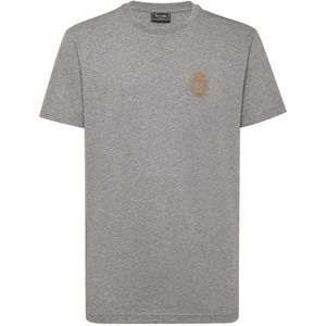 Billionaire, Heren, Tops, Grijs, Maat: L Katoen,