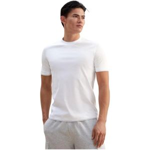 Brunello Cucinelli, Heren, Tops, Wit, Maat: XS Katoen,