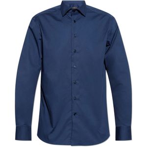 Etro, Heren, Overhemden, Blauw, Maat: L Katoen,