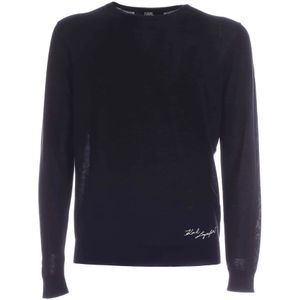 Karl Lagerfeld, Heren, Truien, Zwart, Maat: M Kasjmier,