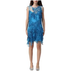 Alberta Ferretti, Dames, Jurken, Blauw, Maat: S