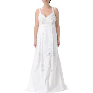 Alberta Ferretti, Dames, Jurken, Wit, Maat: XS
