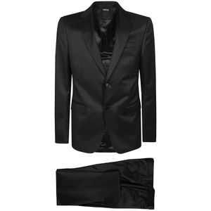 Zegna, Heren, Pakken, Zwart, Maat: L Wol,