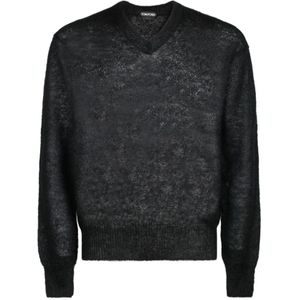 Tom Ford, Heren, Truien, Zwart, Maat: XL Mohair,