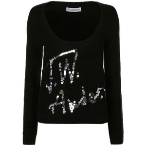 JW Anderson, Dames, Truien, Zwart, Maat: S Wol,