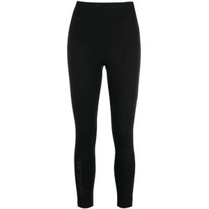 Moncler, Dames, Broeken, Zwart, Maat: M Poliester,