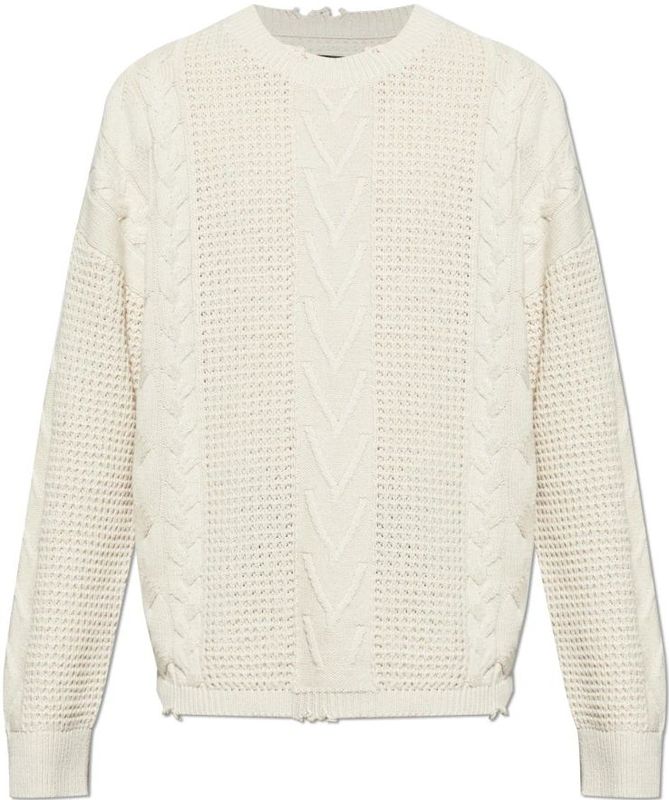 AllSaints, Heren, Truien, Wit, Maat: XS Wol,