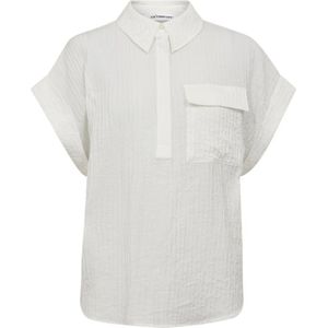 Co'Couture, Dames, Blouses & Shirts, Wit, Maat: XL Viscose,