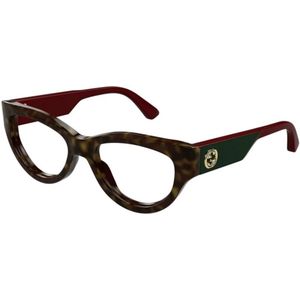 Gucci - Accessoires - Bruin - Optische Bril - Cat-eye Vorm - 53 MM