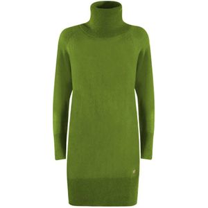 YES Zee, Dames, Jurken, Groen, Maat: S Viscose,