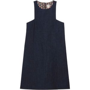 Ines de la Fressange Paris, Dames, Jurken, Blauw, Maat: 2XS Katoen,