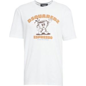 Dsquared2, Heren, Tops, Wit, Maat: XL