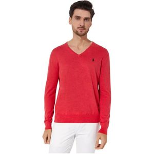 Ralph Lauren, Heren, Truien, Rood, Maat: S Katoen,