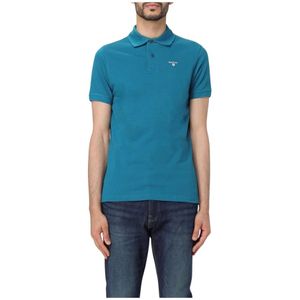 Barbour - Tartan Pique Polo - Lyons Blue - Katoen