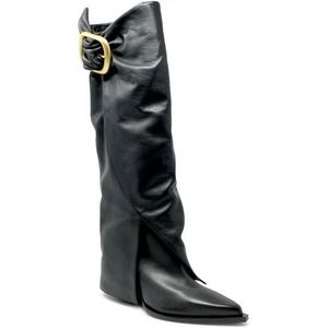 Elena Iachi, Dames, Schoenen, Zwart, Maat: 40 EU Leer,