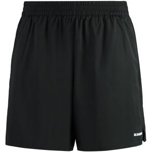 Jil Sander, Heren, Korte broeken, Zwart, Maat: L Polyamide,