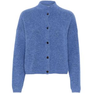 Gestuz, Dames, Truien, Blauw, Maat: L Wol,