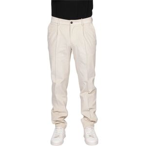 Peserico, Heren, Broeken, Wit, Maat: L Velours,