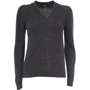 Gran Sasso, Dames, Truien, Grijs, Maat: S Wol,