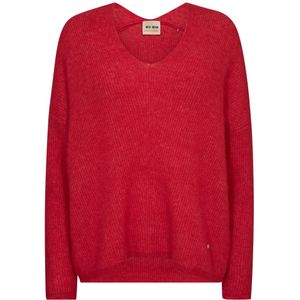 Mos Mosh - Gebreide Trui - Chinese Rood - Alpaca Wol Mix