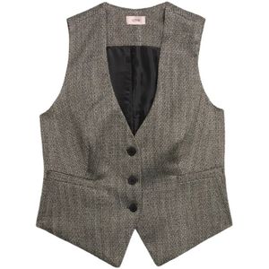 Oltre, Dames, Jassen, Grijs, Maat: S Flanel,