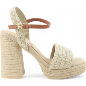Tommy Hilfiger - Rope Platform Block Heel - Sandalen - Beige