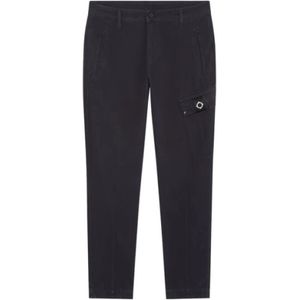 Ma.strum, Heren, Broeken, Blauw, Maat: XS Katoen,