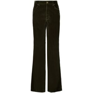 La DoubleJ, Dames, Broeken, Groen, Maat: W28 Katoen,