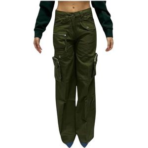 Silvian Heach, Dames, Broeken, Groen, Maat: XS Katoen,