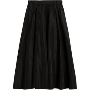 Aspesi, Dames, Rokken, Zwart, Maat: M Poliester,