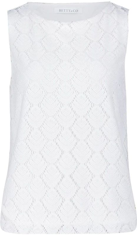 Betty & Co - Gestructureerd Shirt - Wit - Dames