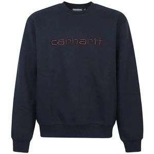Carhartt Wip, Heren, Sweatshirts & Hoodies, Blauw, Maat: XL