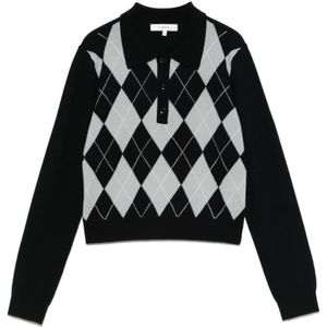 Frame, Dames, Tops, Zwart, Maat: S Wol,