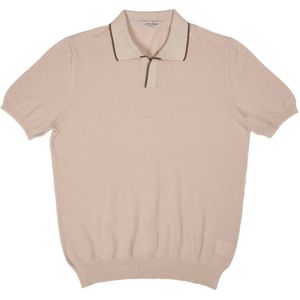 La Fileria, Heren, Tops, Beige, Maat: 4XL Poliester,
